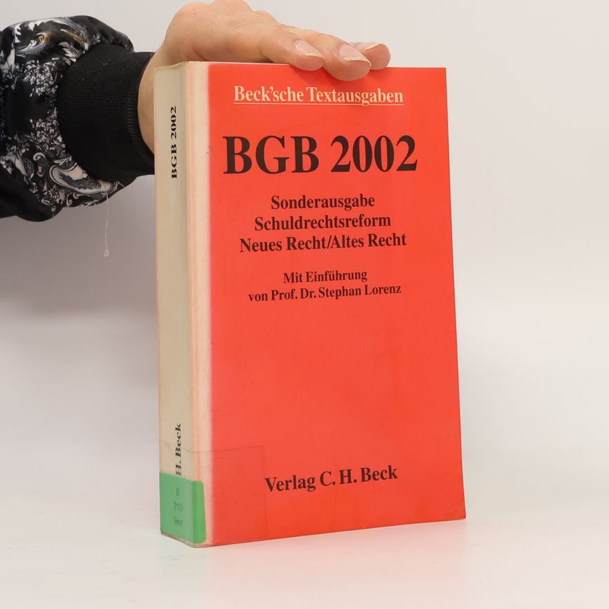 Stephan Lorenz Beck'sche Textausgaben: BGB 2002