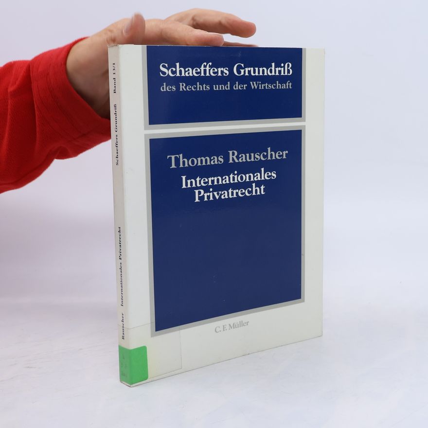 Thomas Rauscher Internationales Privatrecht