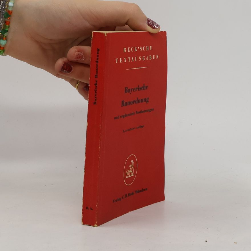 Autorenkollektiv Bayerische Bauordnung