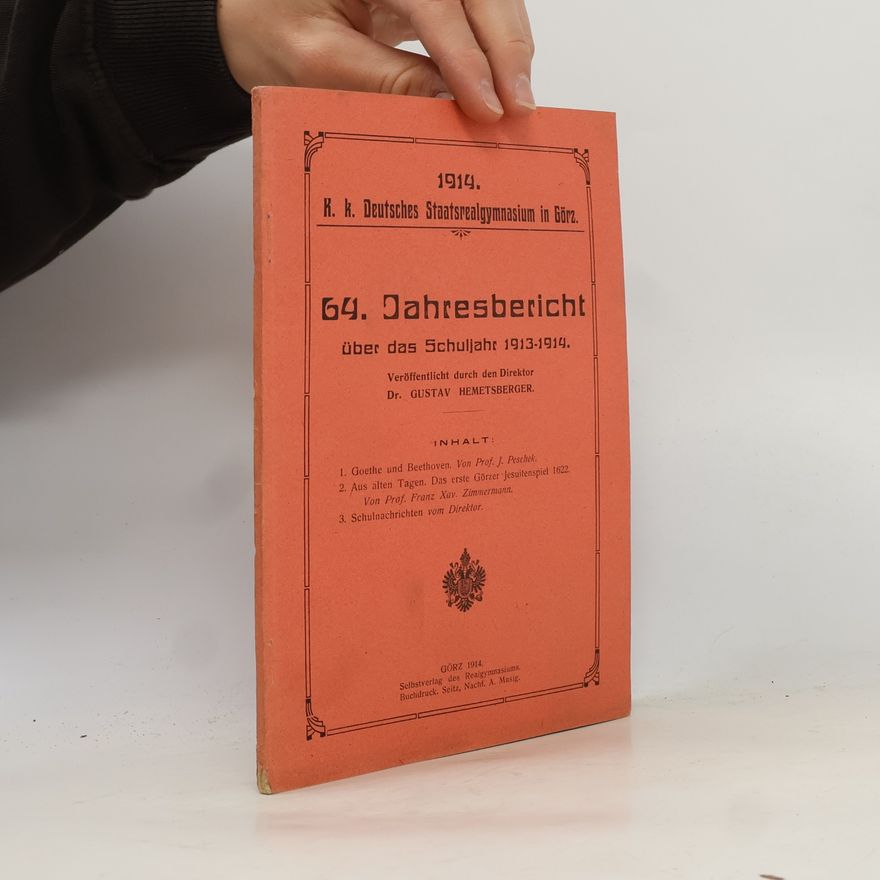 Franz Xav. Zimmermann 64. Jahresbericht über das Schuljahr 1913-1914