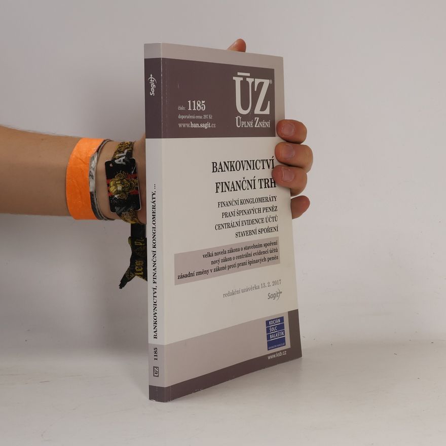 Kolektiv autorů Bankovnictví. Finanční trh. [ÚZ 2017 č.1185]