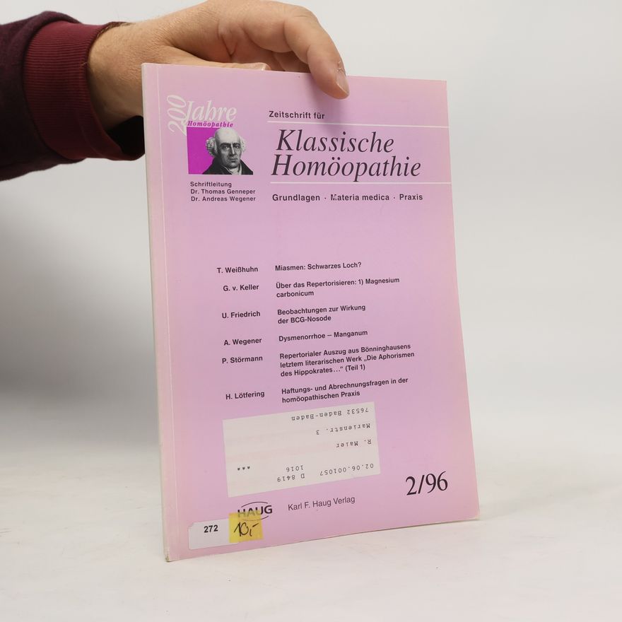 Hans Leers Klassische Homöopathie 2/96