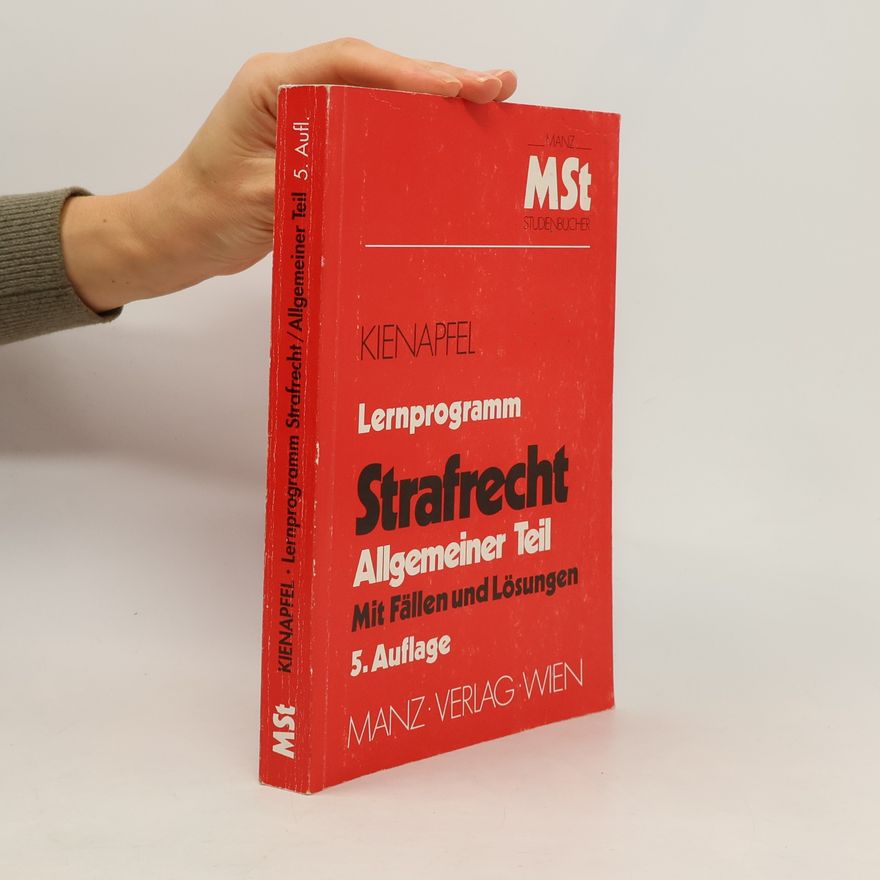 Diethelm Kienapfel Strafrecht, Allgemeiner Teil