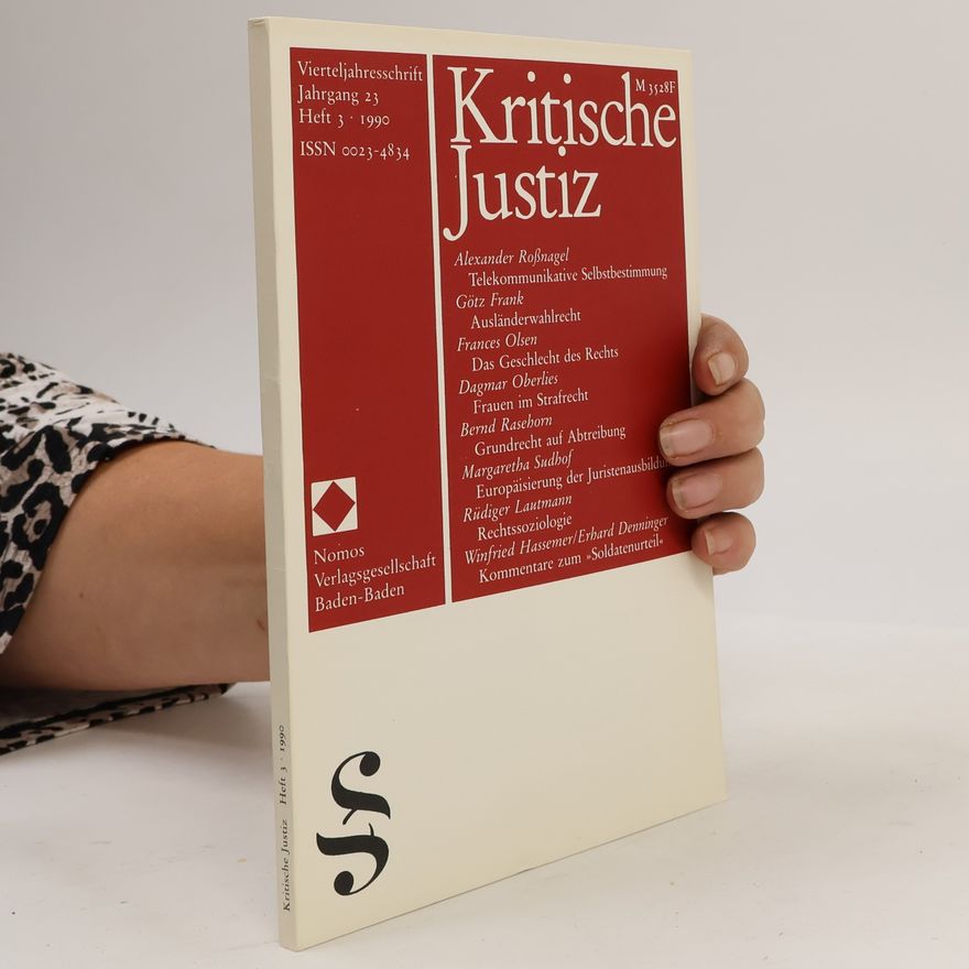 AA.VV. Kritische Justiz. Jahrgang 23, Heft 3