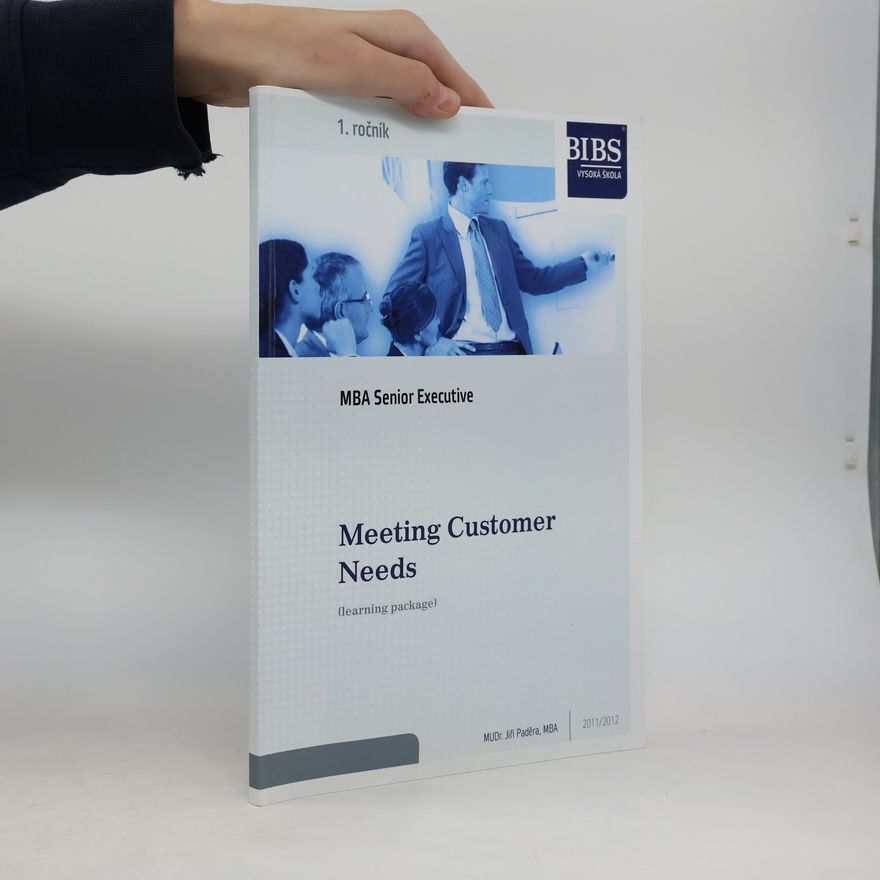 Jiří Paděra Meeting Customer Needs. 1. ročník