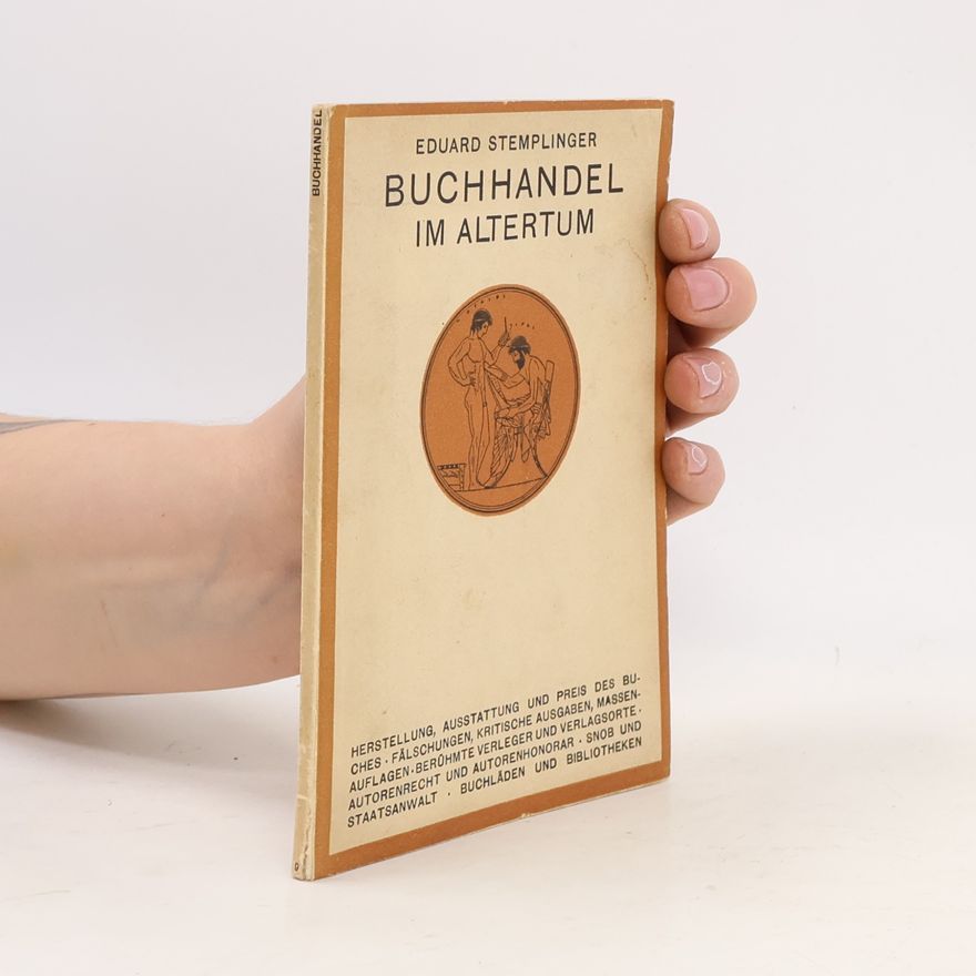 Eduard Stemplinger Buchhandel im Alterum