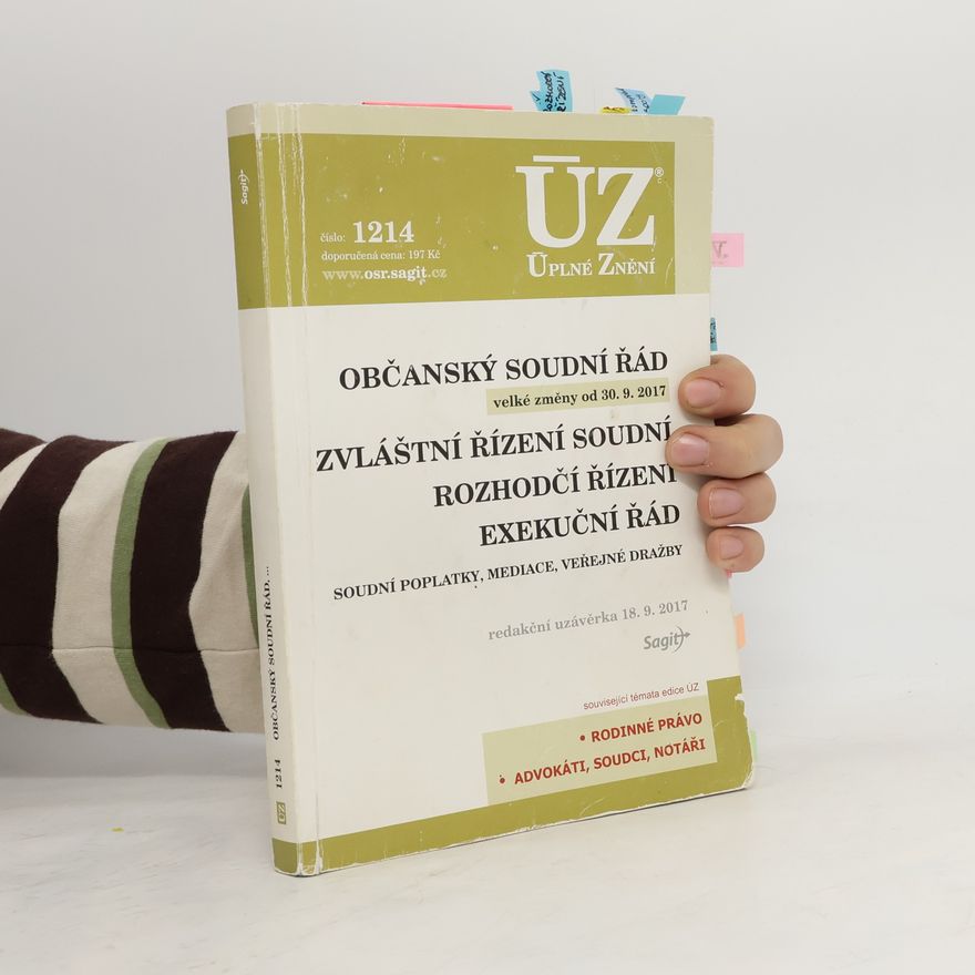 Autores varios Občanský soudní řád ; Zvláštní řízení soudní ; Rozhodčí řízení ; Exekuční řád : soudní poplatky, mediace, veřejné dražby Zvláštní řízení soudní Rozhodčí řízení Exekuční řád