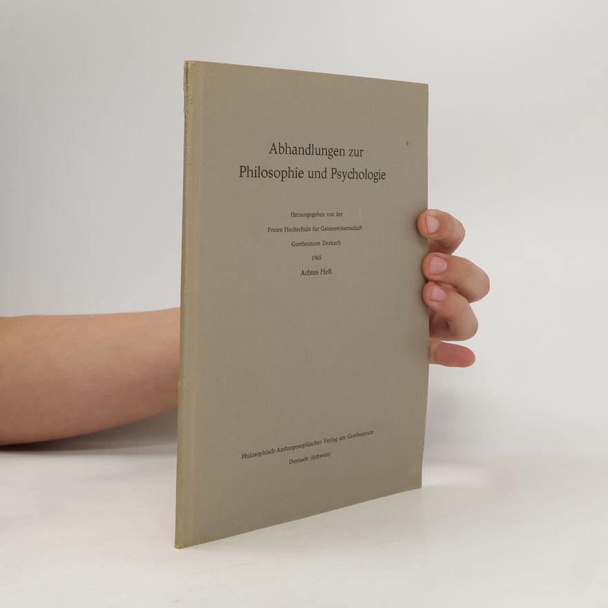 Autorenkollektiv Abhandlungen zur Philosophie und Psychologie