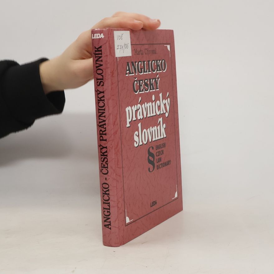 Marta Chromá Anglicko-český právnický slovník