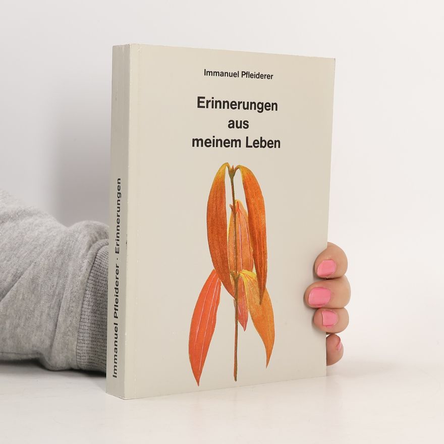 Immanuel Pfleiderer Erinnerungen aus meinem Leben