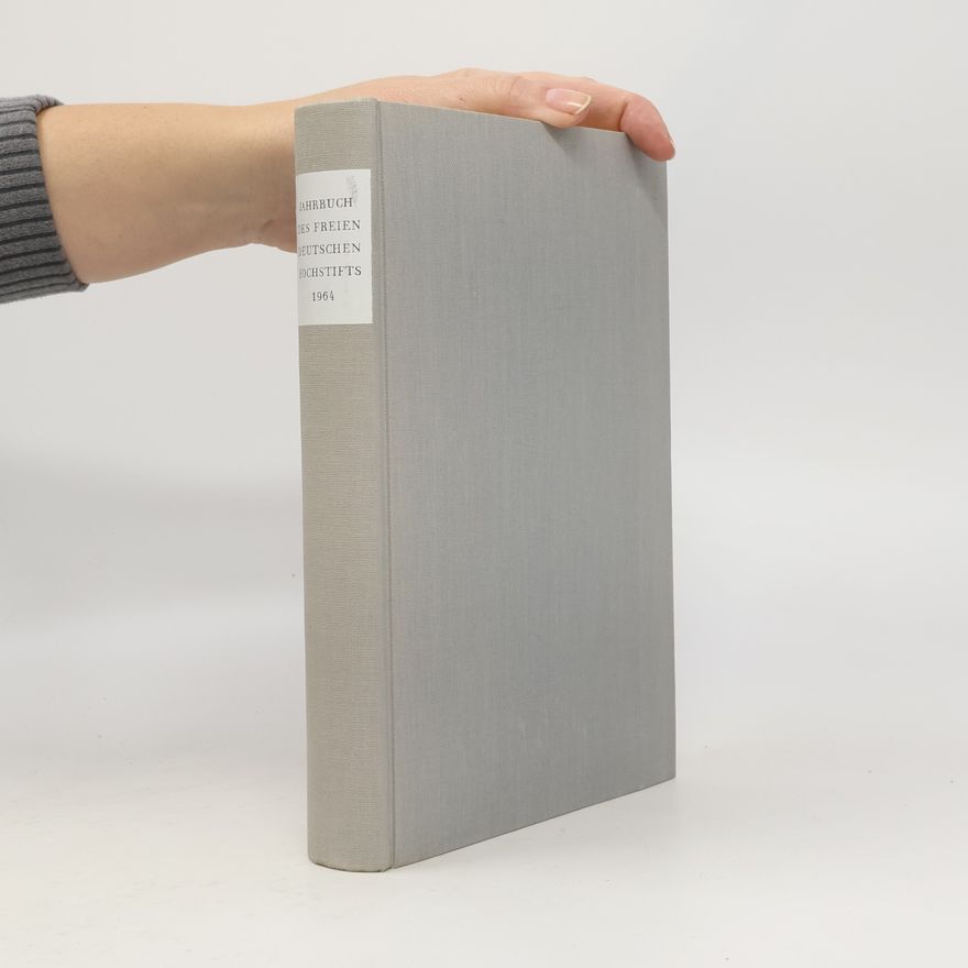 Collectif d'auteurs Jahrbuch des freien deutschen Hochstifts 1964
