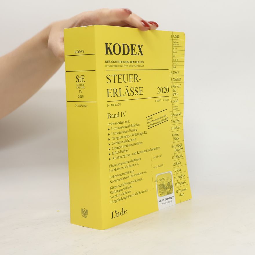 Andrei Bodis Kodex des Österreichischen Rechts - 4: Steuer-Erlässe 2020