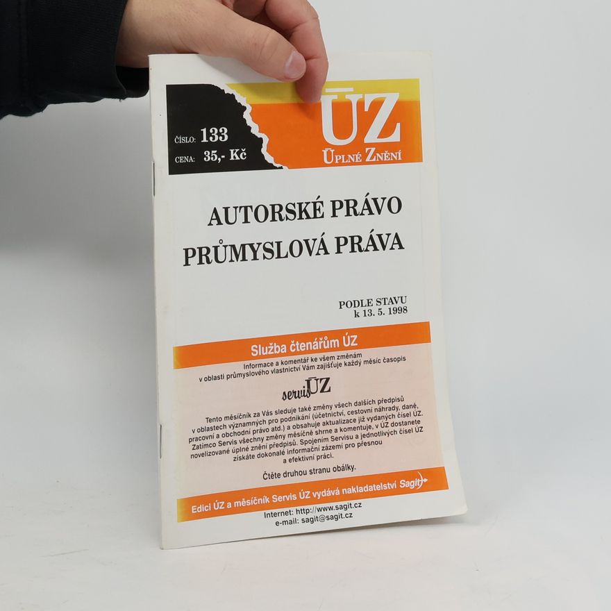Collectif d'auteurs Autorské právo. Průmyslová práva podle stavu k 1. 4. 1999