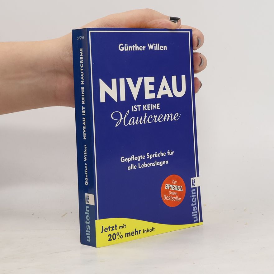 Günther Willen Niveau ist keine Hautcreme