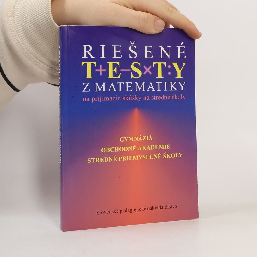 Viera Marhefková Riešené testy z matematiky