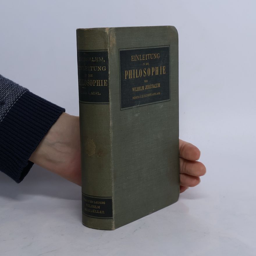 Wilhelm Jerusalem Einleitung in die Philosophie