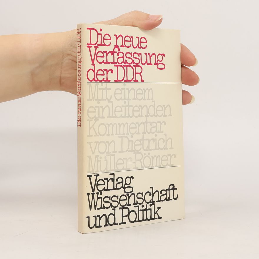 Various authors Die neue Verfassung der DDR