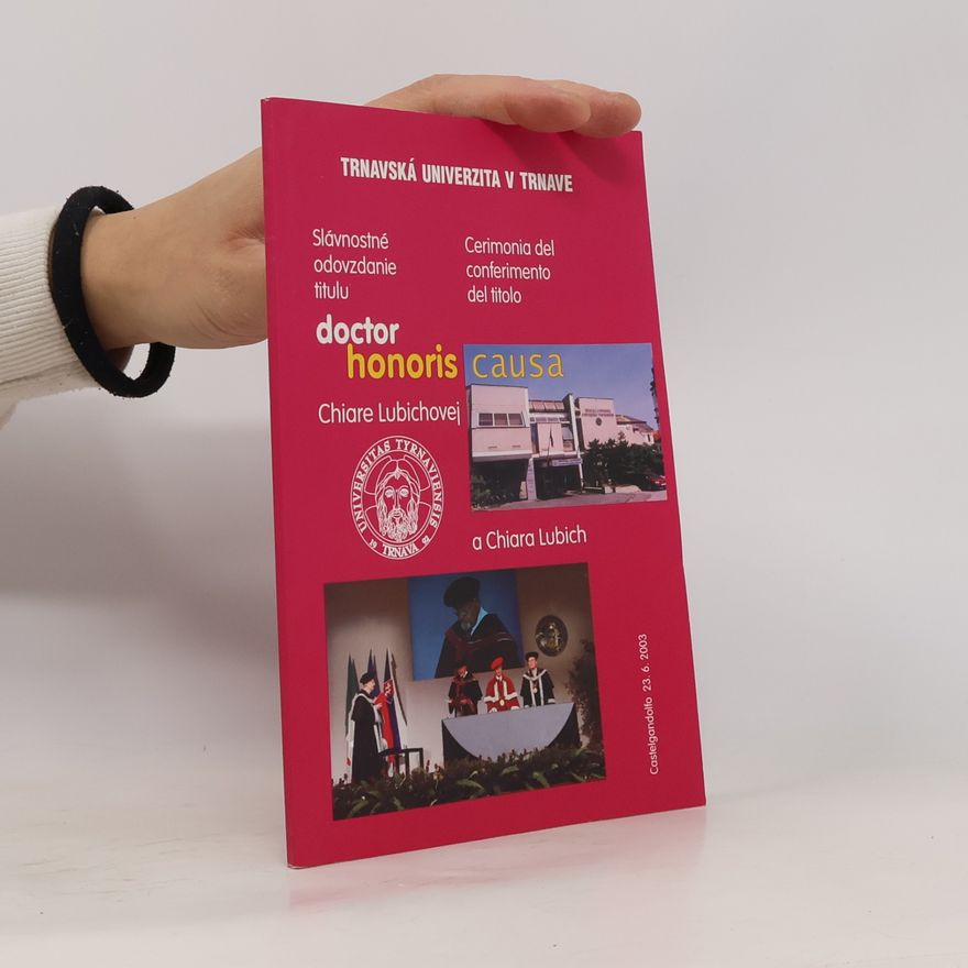 Kolektív autorov Slávnostné odovzdanie titulu: doctor honoris causa