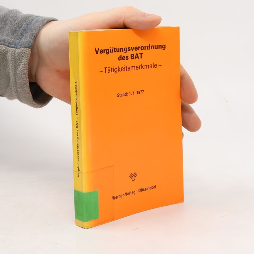 Autorenkollektiv Vergütungsverordnung des BAT