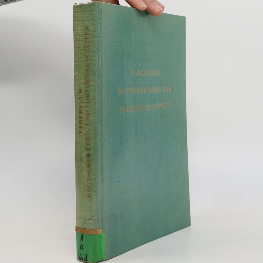 Various authors Vademecum deutscher Lehr- und Forschungsstätten