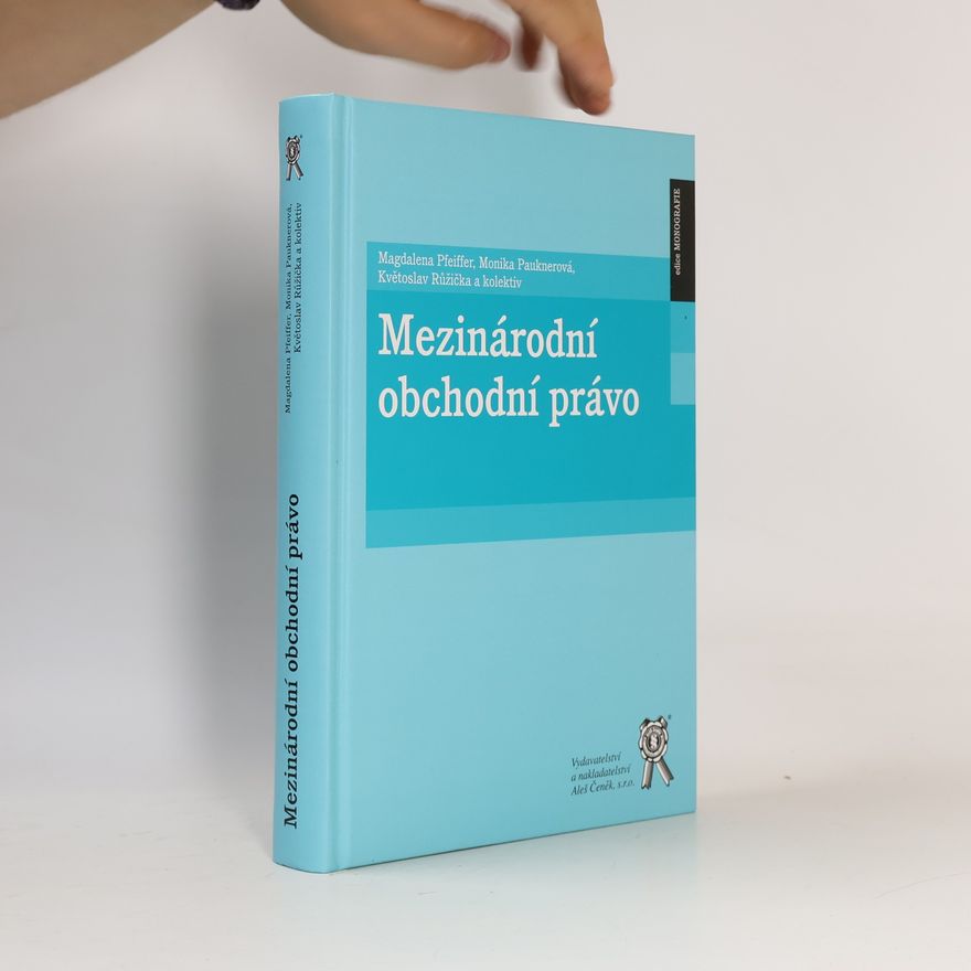 Magdalena Pfeiffer Mezinárodní obchodní právo