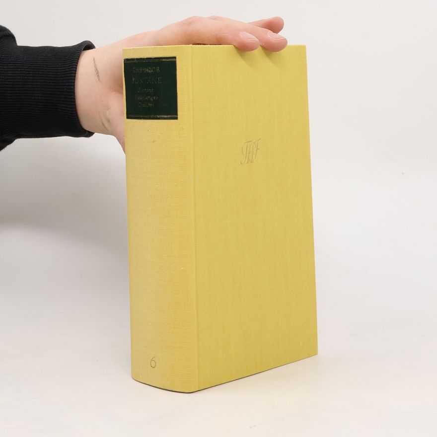 Theodor Fontane Werke, Schriften und Briefe. Abteilung I. Band 6