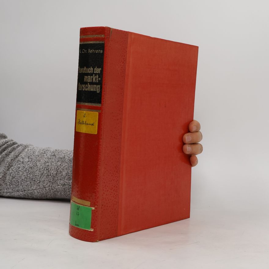 Karl Christian Behrens Handbuch der Marktforschung 2