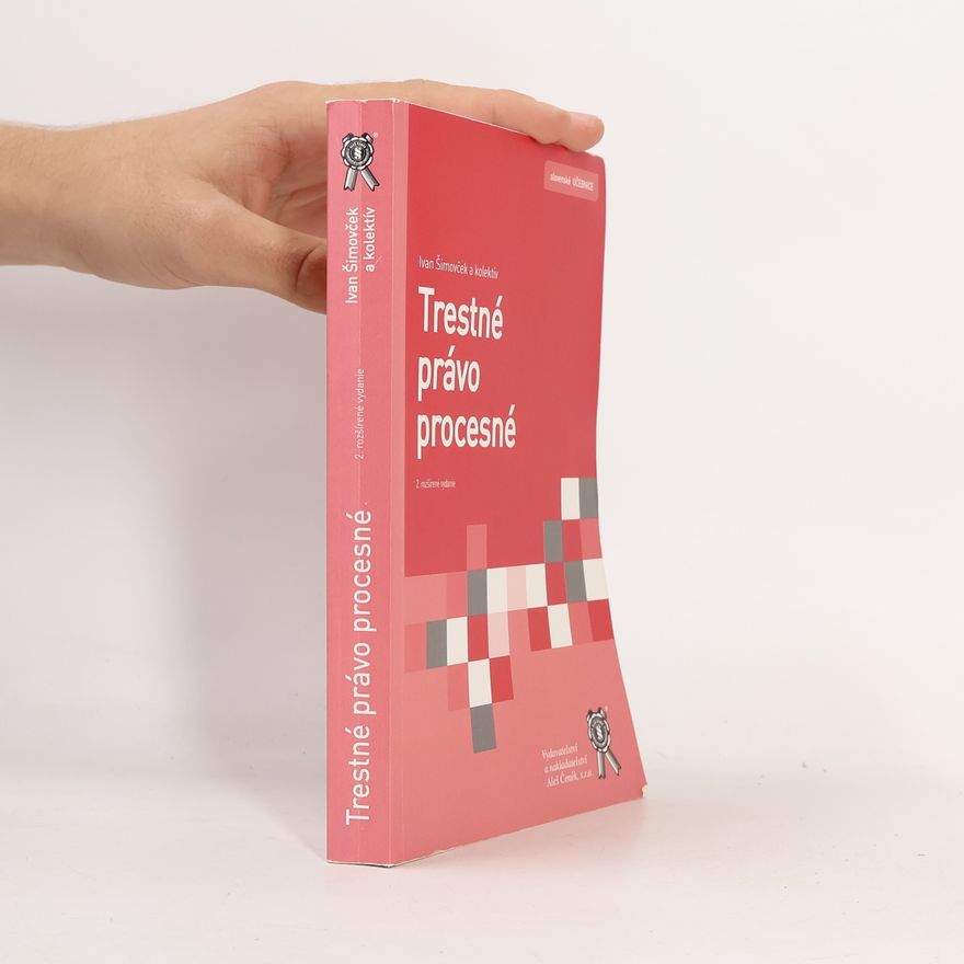 Ivan Šimovček Trestné právo procesné