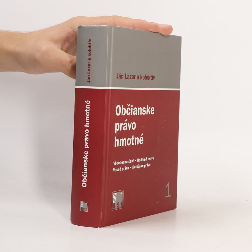 Ján Lazar Občianske právo hmotné 1