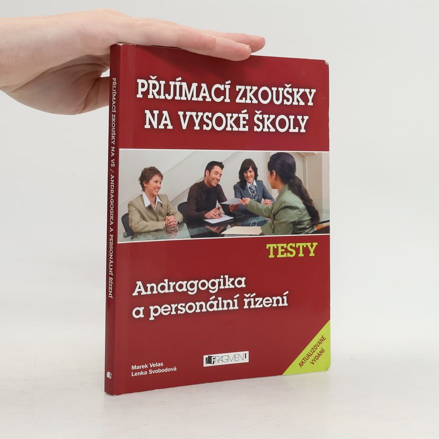 Marek Velas Andragogika a personální řízení. Testy