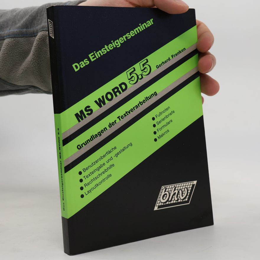 Gerhard Franken Einsteigerseminar MS-WORD 5.5