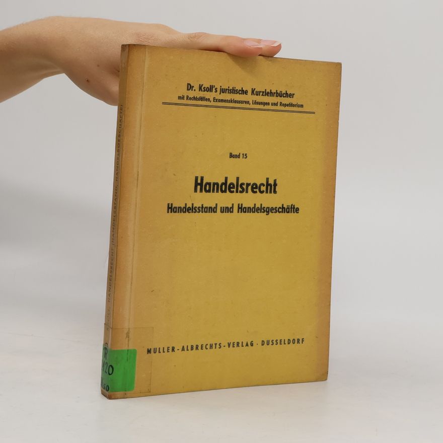 Kolektív autorov Handelsrecht 15