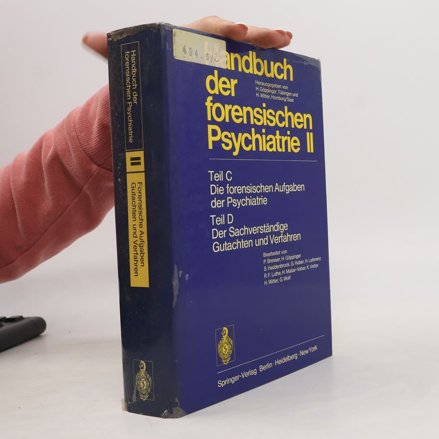 Hans Göppinger Handbuch der forensischen Psychiatrie 1