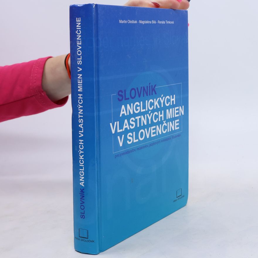 Collectif d'auteurs Slovník anglických vlastných mien v slovenčine