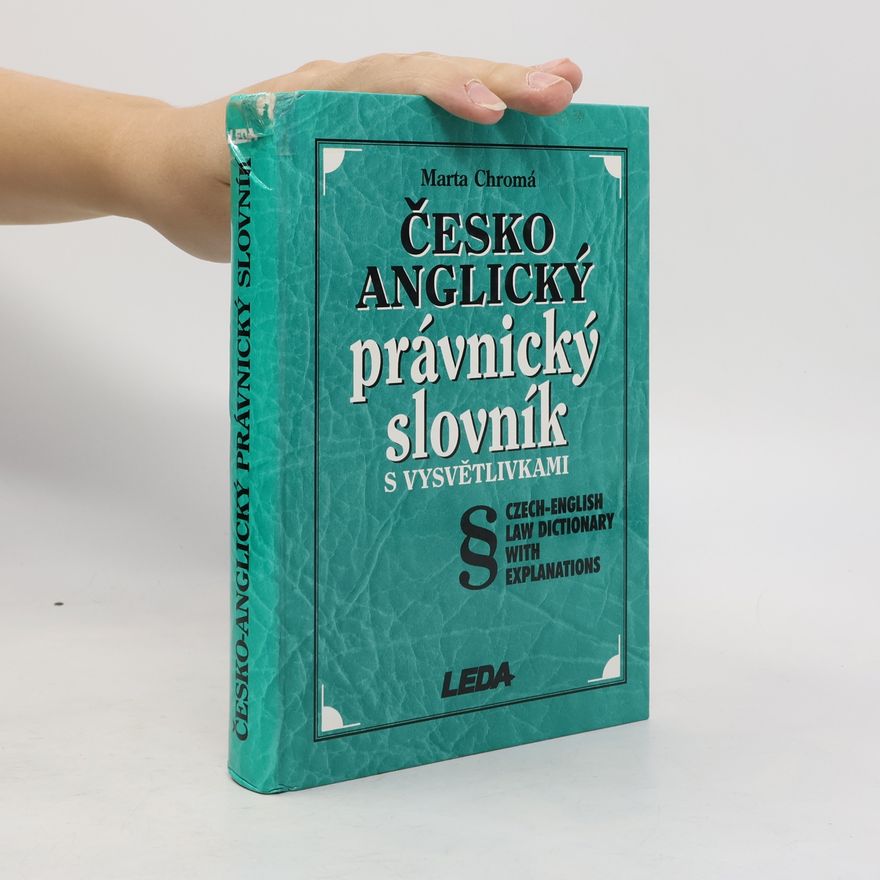 Marta Chromá Česko anglický právnický slovník
