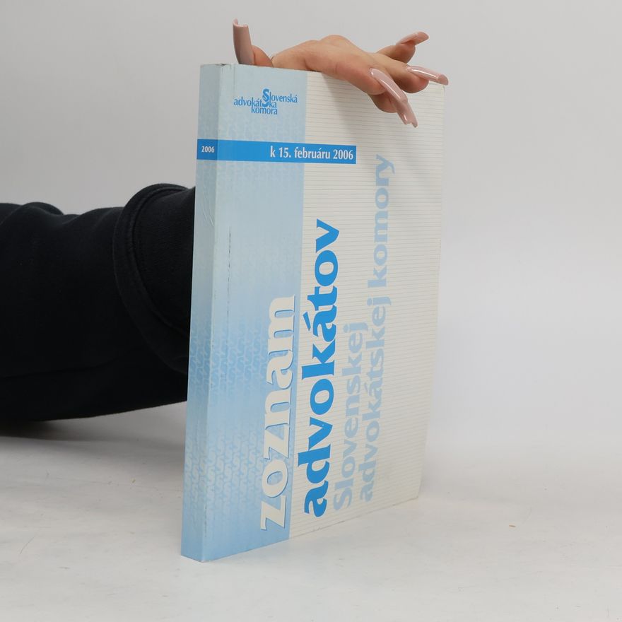 Kolektív autorov Zoznam advokátov