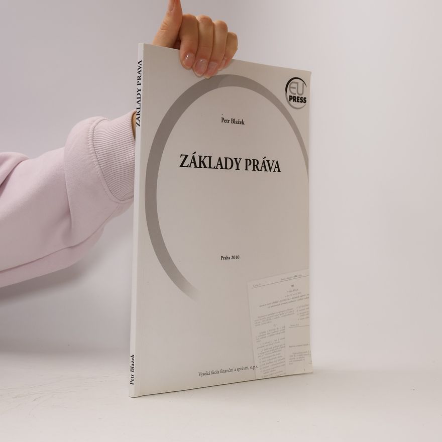 Petr Blažek Základy práva