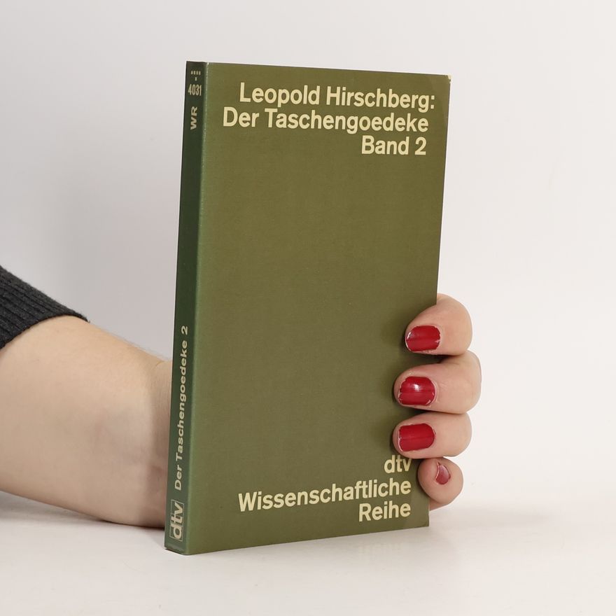 Leopold Hirschberg Der Taschengoedeke 2