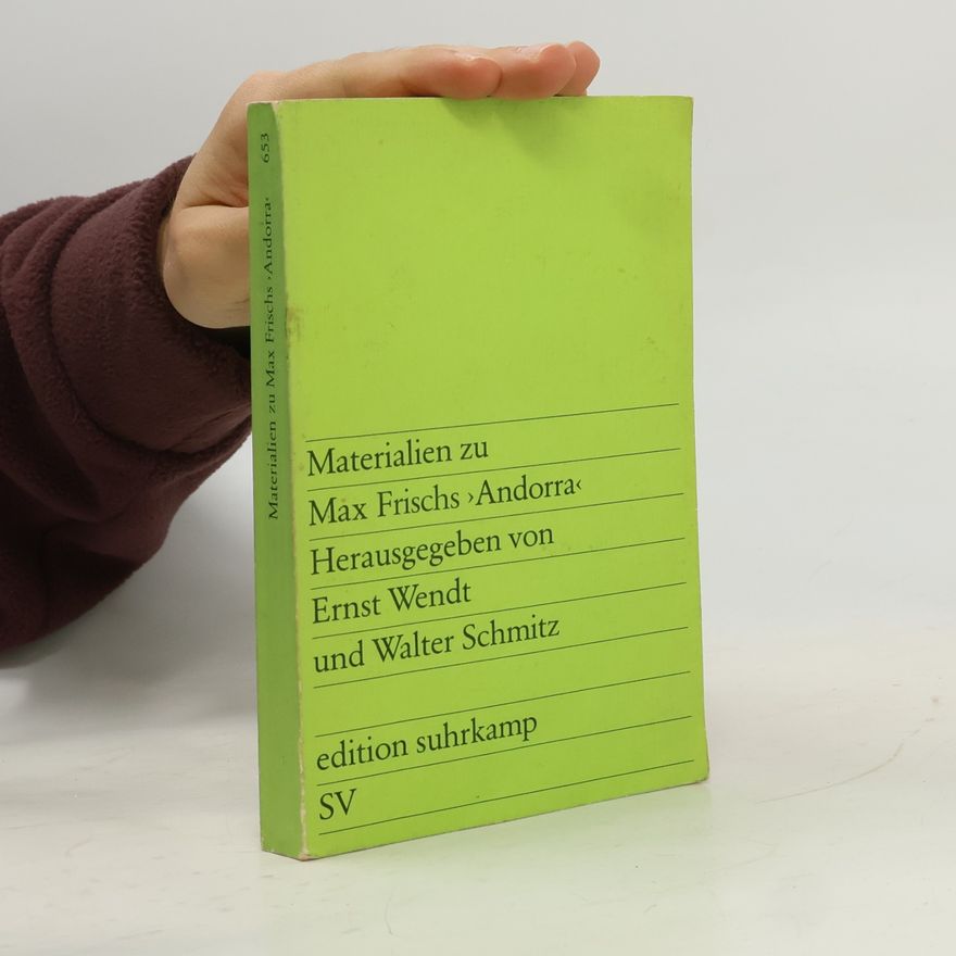 Ernst Wendt Materialien zu Max Frischs "Andorra"