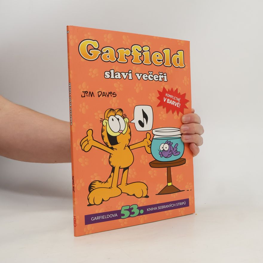 Jim Davis Garfield slaví večeři