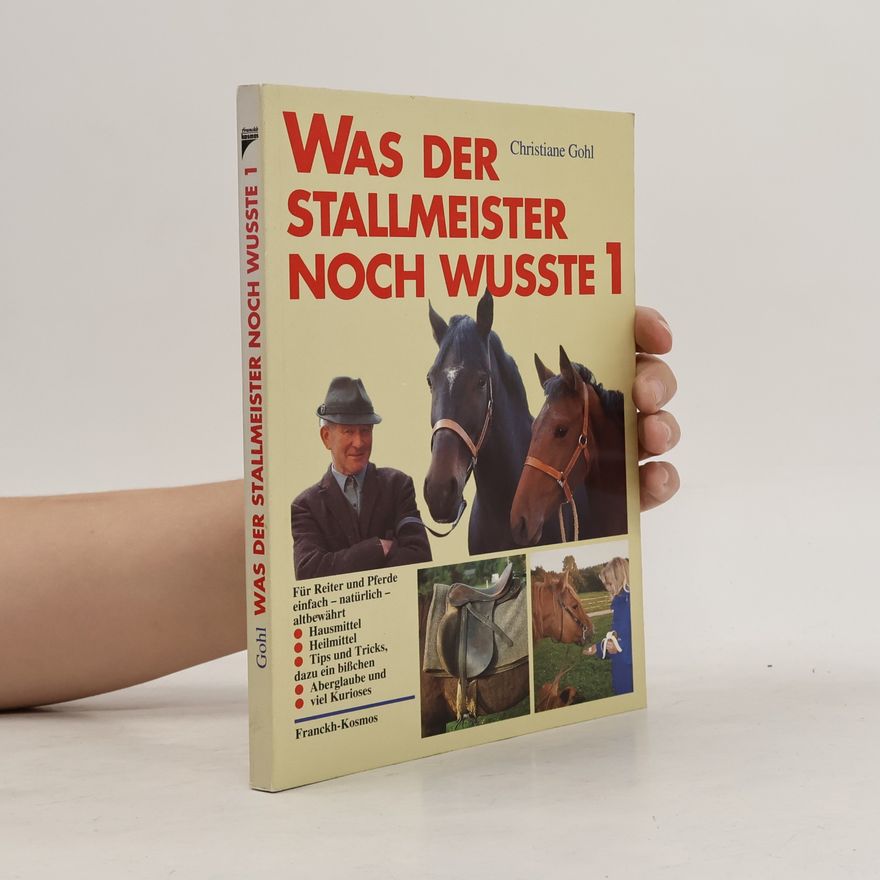 Christiane Gohl Was der Stallmeister noch wusste 1