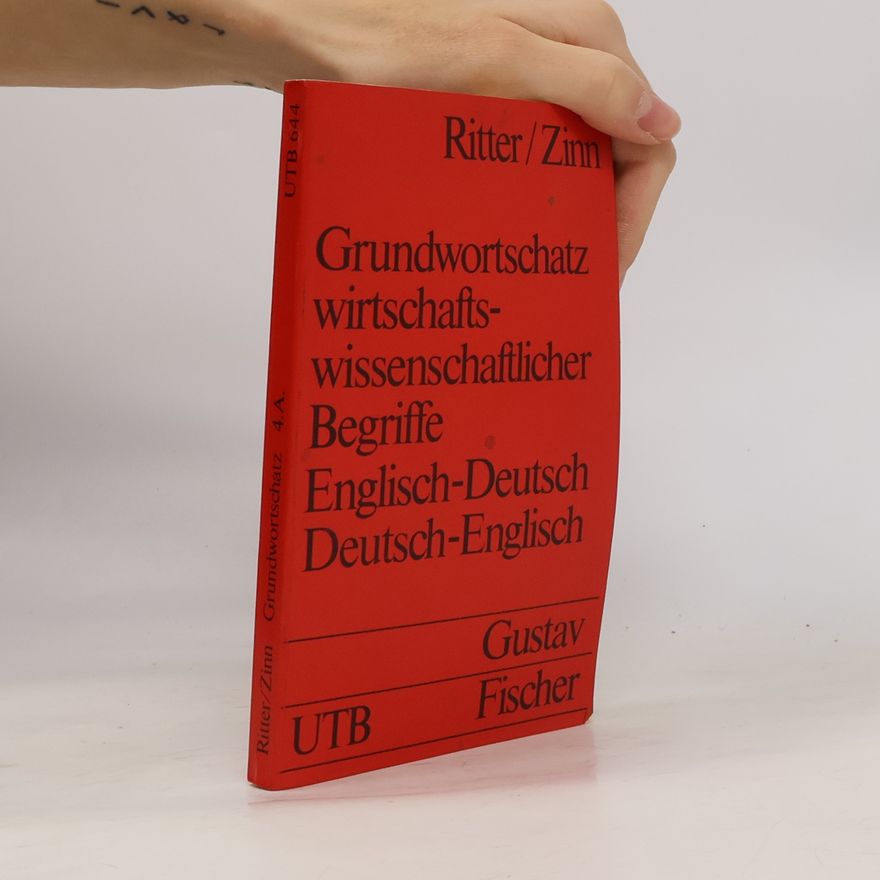 Ulrich Peter Ritter Grundwortschatz wirtschaftswissenschaftlicher Begriffe