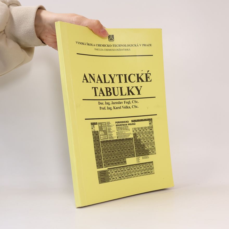 Jaroslav Fogl Analytické tabulky
