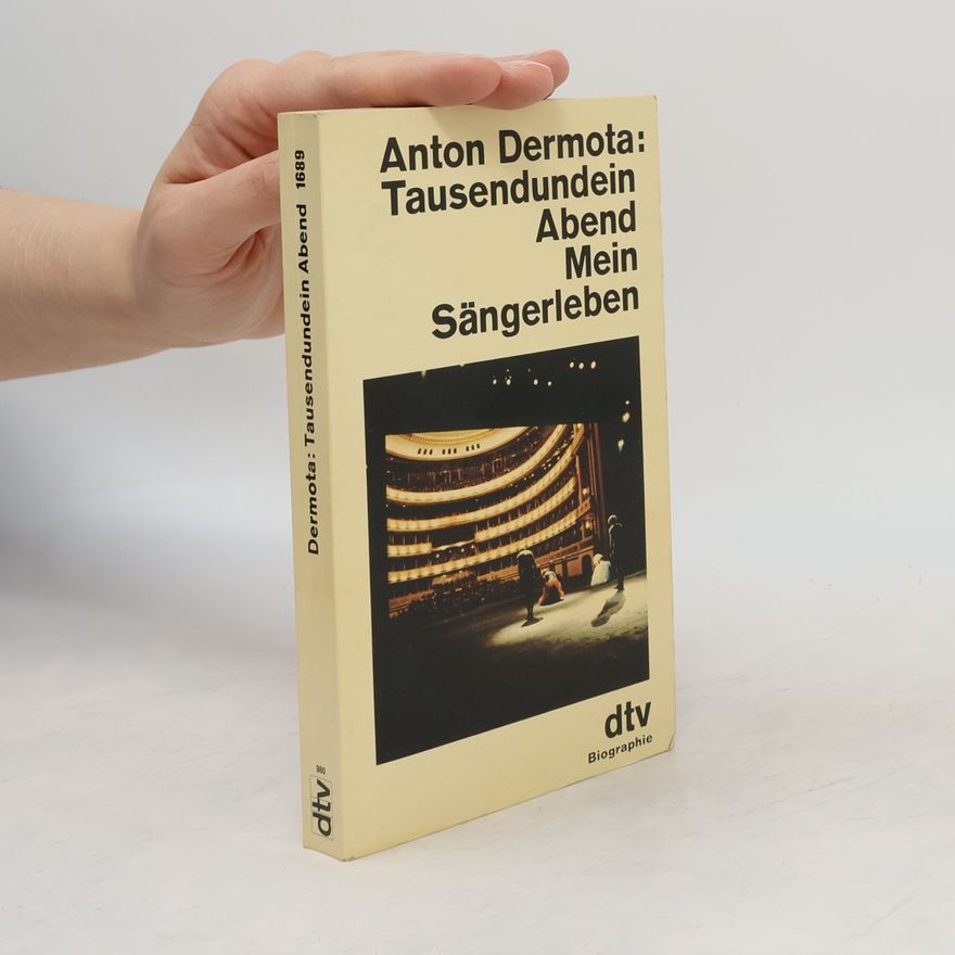 Anton Dermota Tausendundein Abend Mein Sängerleben