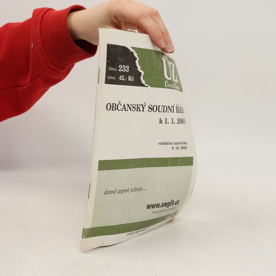 Kolektiv autorů Občanský soudní řád k 1. 1. 2001
