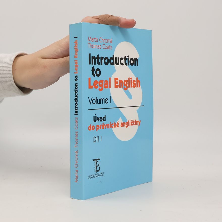 Marta Chromá Introduction to legal English. I. díl