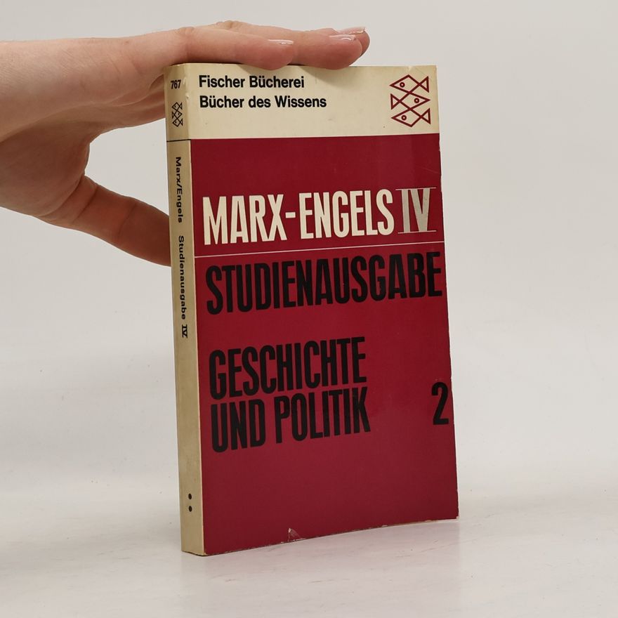 Karl Marx Marx-Engels IV: Studienausgabe