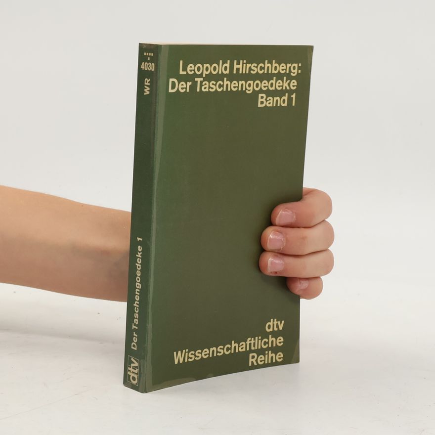 Leopold Hirschberg Der Taschengoedeke 1