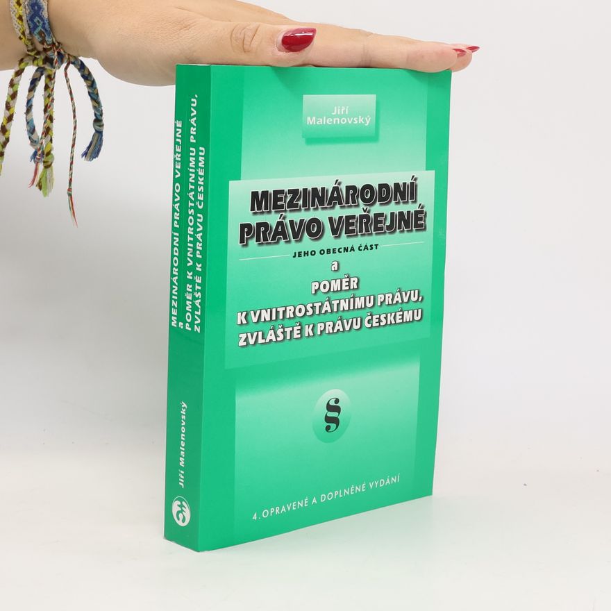 Jiří Malenovský Mezinárodní právo veřejné