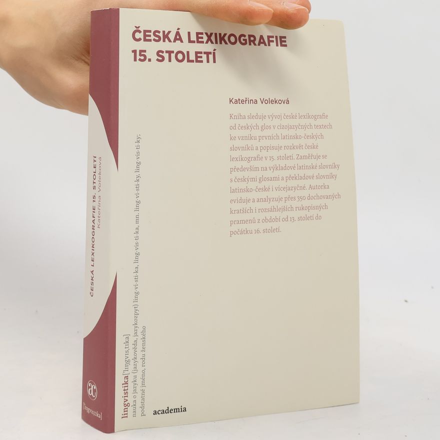 Kateřina Voleková Česká lexikografie 15. století